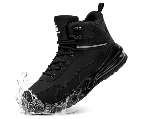 FENLERN Mens Waterproof Hiking Boots Wide Toe Box Lightweight Outdoor...