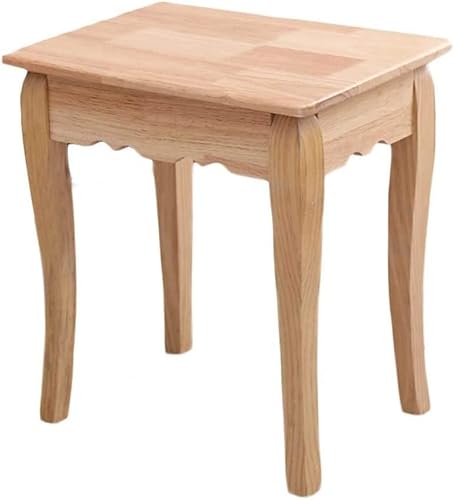Taburete otomano para maquillaje, taburete de tocador, taburete de comedor, banco de zapatos, tocador de madera maciza, 8 colores (color: H, tamaño: 39 x 29 x 42 cm)