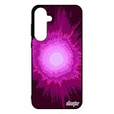 Coque pour Galaxy A55 5G Silicone Explosion Rose Portable Smartphone Fond Pas Cher Design Effet Tendance Noir Univers Motif pour Samsung