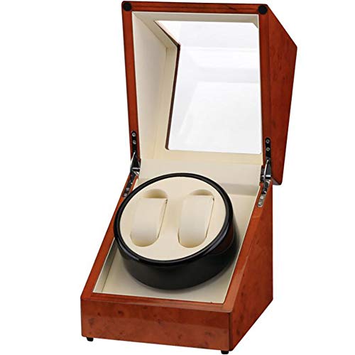 Uhrenbeweger Für 2 Uhren Aus Holz Mit Klavierlack Angetrieben Durch Motor Passend Für Alle Automatischen Uhren Geeignet Für's Schlafzimmer Cover