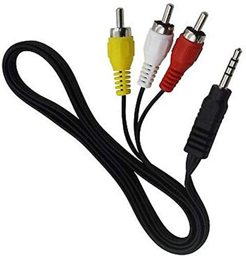 TV Lead for Samsung VP-D353, VP-D354, VP-D355, VP-D362, VP-D363, VP-D364, VP-D365, VP-D371, VP-D372, VP-D375 Camcorder - AV/AUDIO VIDEO Connecting Cable - Length: 4.9ft / 1.5M