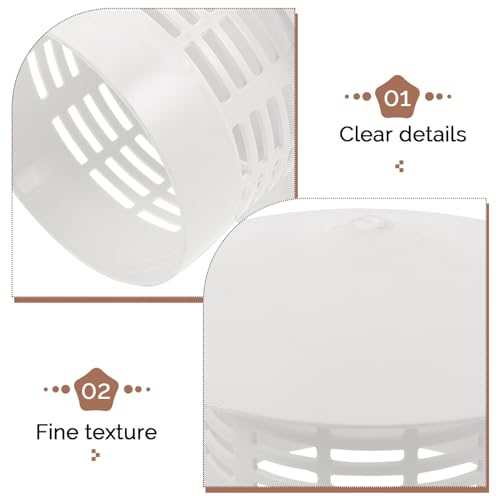 Cubierta de plástico para ventilación ifundom de techo con sombrero protector 5