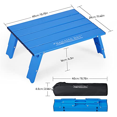 Old Bahama Bay Mini Mesa de Playa Ultraligera de Aluminio, Capacidad 30kg, Plegable, Pequeña para Picnic Camping Exterior miniatura 3