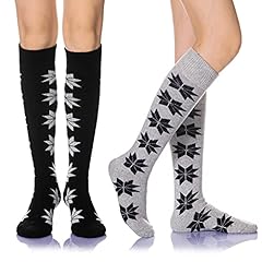 2 Pairs Snowflake B Black&grey