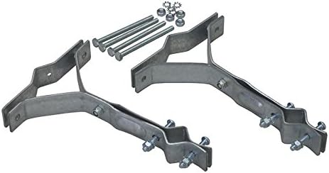 Vent Pipe Mount Antenna Mast Up To 1 1/4" Set of 2 Pair Vent Pipe From 2 1/2" to 3 3/4" O.D. Bracket Heavy Duty TV Outdoor Off-Air Aerial