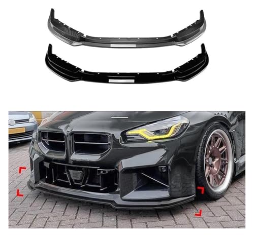 Lèvre de pare-chocs avant pour BMW M2 G87 2023+ noir brillant