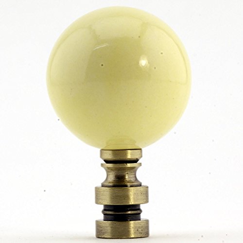 Image of Ceramic 40mm Buttercup Ball Antique Base Lamp Finial 2.25 inch h