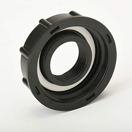 Sukudon Adaptador de Tanque IBC S60X6 Tapa de Rosca Gruesa a Conector de Manguera de jardín de 1 '