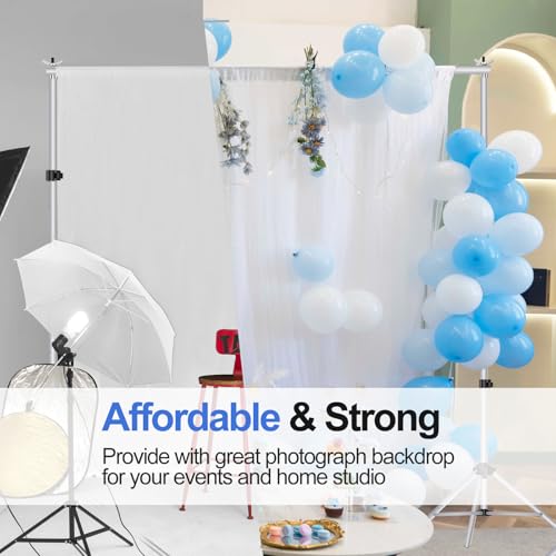 EMART Backdrop Stand Photo Studio Adjustable Background Stand Support Kit with Crossbars, Backdrop Clamps, Sandbags and Carrying Bag for Parties Events Decoration - Image 8