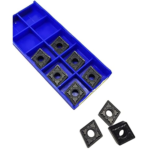 KinRite 10PCS CNMG432-PM YBC252 CNC Carbide Inserts for Steel Turning Cutting Tools, The Chip Breaker"PM" fit for Semi-Finishing Metal Cutting Cover