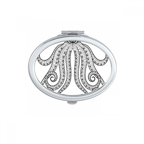 Miroir de poche de maquillage au motif singe pour vos retouches express en voyage - 2