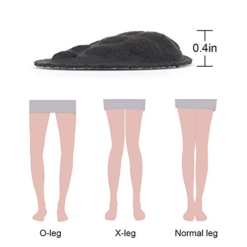 Dr. Foot's Supination & Over-Pronation Corrective Shoe Inserts, Medial & Lateral Heel Wedge Insoles for Foot Alignment, Knee Pain, Bow Legs, Osteoarthritis - 3 Pairs (Black)