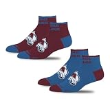 For Bare Feet NHL COLORADO AVALANCHE Front and Center 2 Pack Team Colors YOUTH