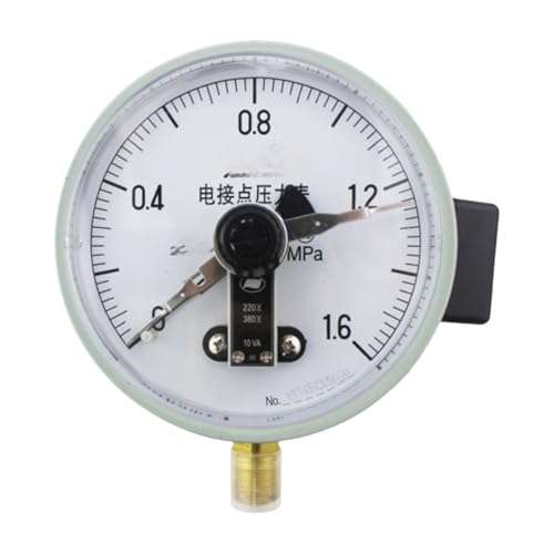 Manomètre à contact électrique 150 mm haute précision, cadran robuste pour réseaux de fluides