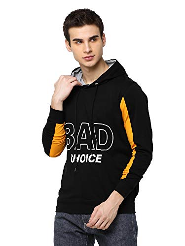Image of Maniac Black Bad Hoodie for Men - Full Sleeve Hooded Sweatshirt