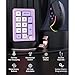 Zyyini 12 Keys Wired Number Keyboard Pad with Knob, 12 RGB LED Backlight Hot Swappable N Key Rollover Fully Programmable Macro OSU Keypad Work/Gaming Mode for PC Laptop (Violet)