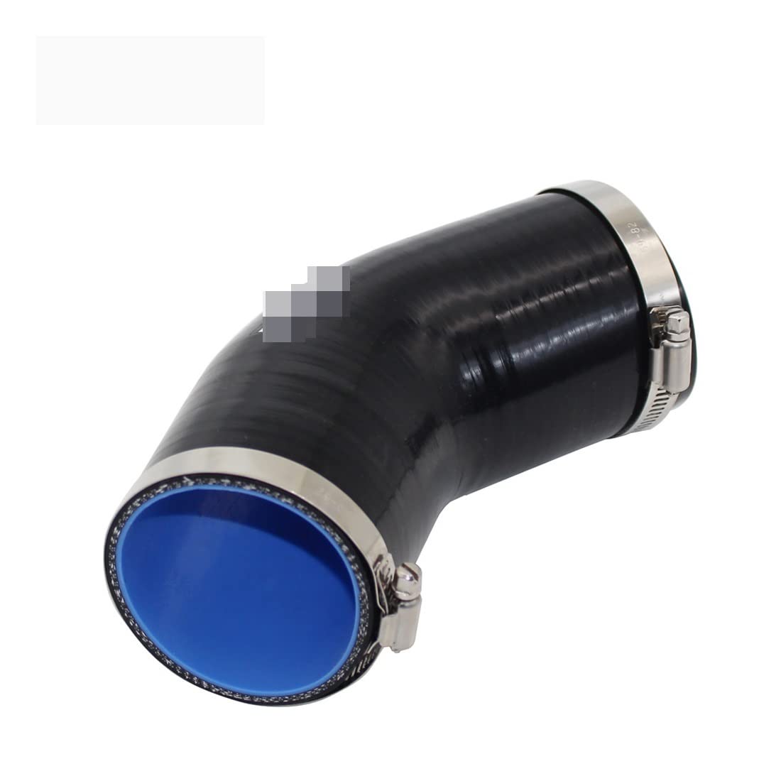 Uniwersalne silikonowe złączki do węża, intercooler, turbo, rura wlotowa, 45 stopni, wiele rozmiarów, czarny (63 mm)