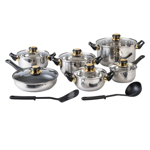 Opiniones y reviews de Bateria de cocina acero inoxidable para comprar online. 41 Cinsa Batería de Cocina Viena de Acero Inoxidable 14 piezas