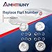 ammtiuny 4PCS Engine Piston & Rings Kit 11257566019 Compatible with R55-R61 N14 MINI TURBO Cooper Countryman 1.6T year 2006 2007 2008 2009 2010 2011 2012 2013 2014 2015 2016