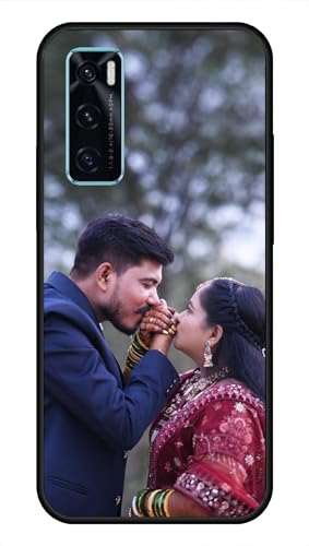 Image of NDCOM for Customised Vivo V20 SE Back Cover | Slim Fit Vivo V20 SE Phone Case | DIY Personalised Photo Design | Customized Gift Custom Text Name Printed Metal Case