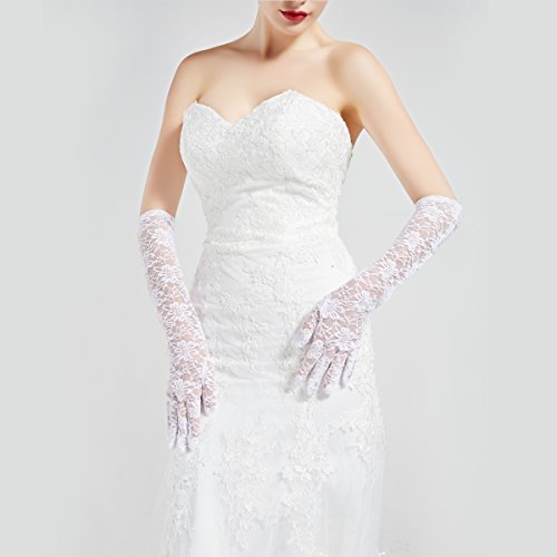 ArtiDeco Guanti da donna in pizzo, guanti da