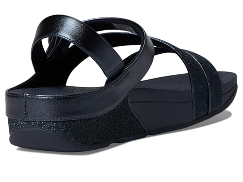 Image of FitFlop Women's Skinny II Glitterdust Pewter Z-Strap Sandals | Casual Sandals