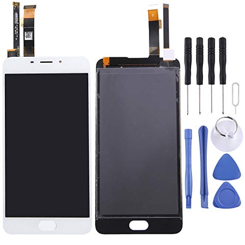 Écran LCD pour Meizu M3e et Meilan E avec vitre tactile et numériseur complet blanc