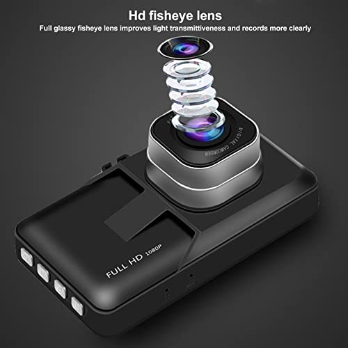 Câmera veicular com visão noturna, painel frontal do carro, gravador HD 720p com visão noturna de ân