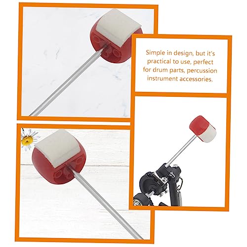 2 piezas mazo de fieltro para pedal bombo batería miniatura 6