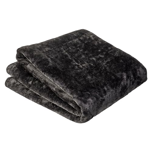 Olivia Rocco Flannel Fleece Throw Blanket Super Soft Warm Fluffy for Bed Sofa Couch Chair Lightweight and Cozy Solid Design