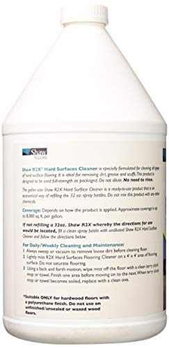 Shaw Floors R2X Hard Surfaces Flooring Cleaner Ready To Use No Need To Rinse Refill 1 Gallon #TOP2