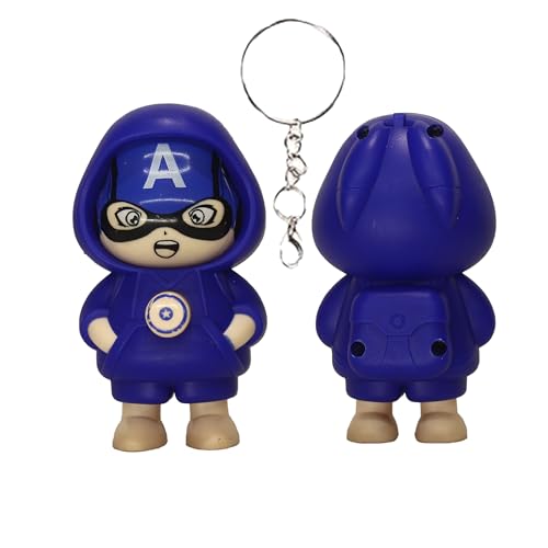 Image of WOYAX Face Changing Keychain with 3 Expressions 3D Cartoon Character ABS Toy Key Holder Unisex Keychain for Bags, Cars & Gifts Cute Action Figure for Kids & Adults