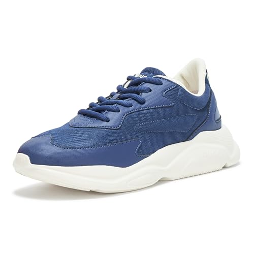 Image of Hugo Men's Running Style Sneakers with Thick Rubber Sole