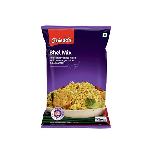 Image of Chheda's Bhel Mix - Roased Puffed Rice, Peanuts, Besan Sev - Sev Kurmura (170g Pack of 1)