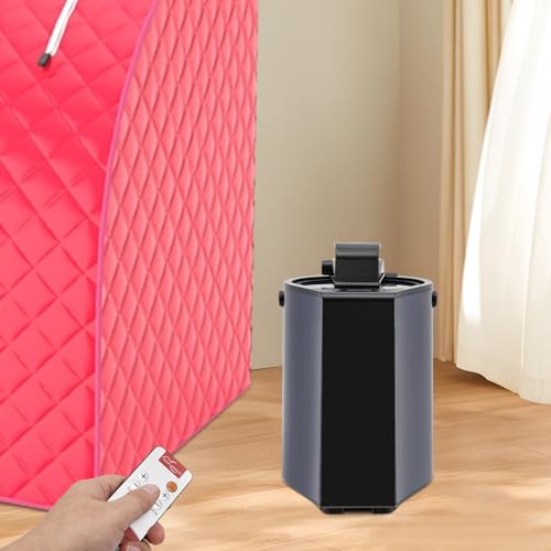 CNCEST Sauna Steamer Pot 3 Liters, 1400W Portable Sauna Steamer for Sauna, w/Touch Screen&Remote Control Adjustable Time&Temp, Home SPA Fumigation Steam Machine, Blue