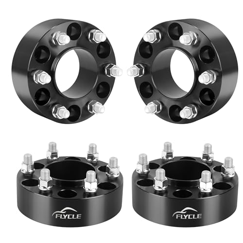 Image of FLYCLE 6x5.5 Hubcentric Wheel Spacers for 2024 2025 2026 Tacoma with M14x1.5, 2 inch 6x139.7mm Wheel Spacer 95.2mm Center Bore for 2022-2026 Tundra,2023-2026 Sequoia, 2021-2026 LX600,2023-2025 GX550