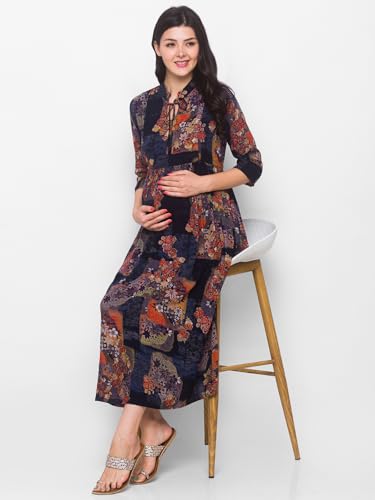 Image of AV2 Women's Rayon Relaxed Fit A Line Maternity Wear