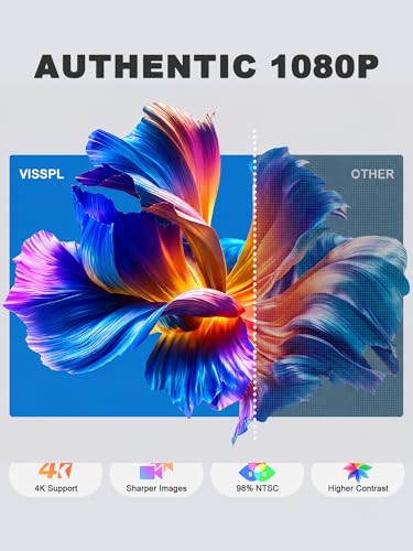 Image of [Now with Netflix & 3600ANSI] 4K Smart Projector with WiFi and Bluetooth, Auto Focus & Keystone Mini Projector with Stand, Outdoor Home Theater Small Proyector for bedroom(white)