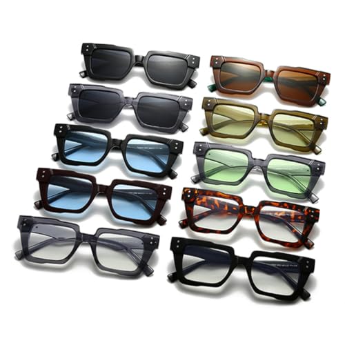 Lunettes de soleil œil de chat rétro punk aux rivets graphiques audacieux - 2