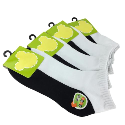 6 pairs - student breathable, easy-to-wash sports socks, summer color-blocked socks for male and female students