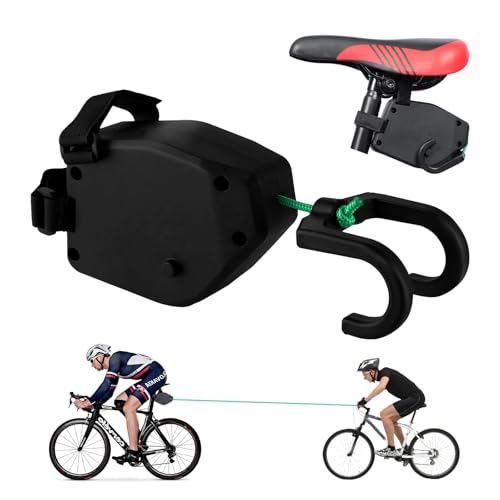 Cuerda de Remolque para Bicicleta – Cuerda Tracción Retráctil 2,5 m – Cuerda de Remolque Bicicleta Infantil para MTB y Ciudad, Ideal para Remolque Bicicleta niños