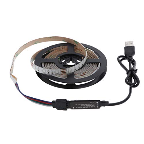 Casa RGB LED Luz De Tira Flexível 2835 SMD Fita Bar TV Conjunto Kit Lâmpada - 2m