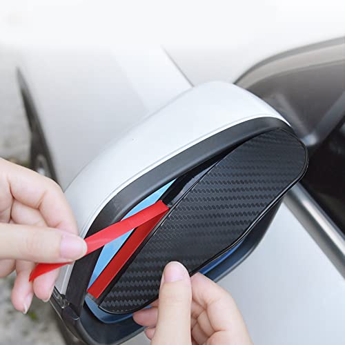 Protetor de chuva para espelho lateral, 2 peças, espelho retrovisor universal, viseira de chuva, sob