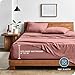 Bare Home Full Sheet Set - Luxury 1800 Ultra-Soft Stonewashed Microfiber - Double Brushed - Deep Pockets - Easy Fit - Breathable Bedding - Sheet Sets & Pillowcases (Full, Stonewashed Dusty Rose)
