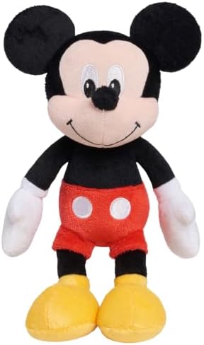 Disney Junior Mickey Mouse Bean Plush Mickey Mouse Stuffed Animal, Officially Licensed Kids Toys for Ages 2 Up, by Just Play