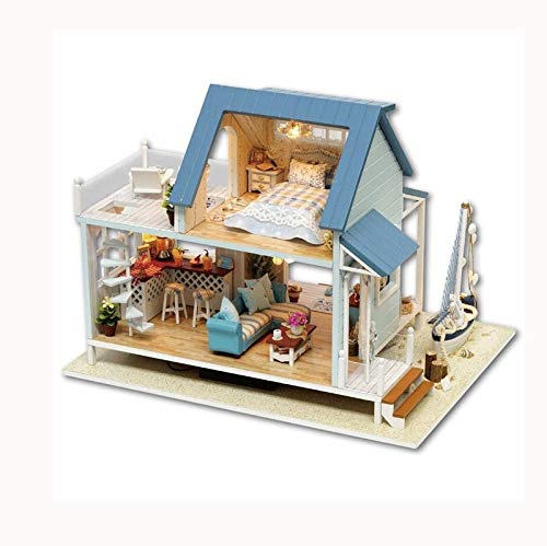 GaRcan Caja de música para Villa, Modelo de construcción, Rompecabezas Delicado, Figuras de casa de Juguete, decoración del hogar, Regalo de cumpleaños, Caja Musical Hecha a Mano