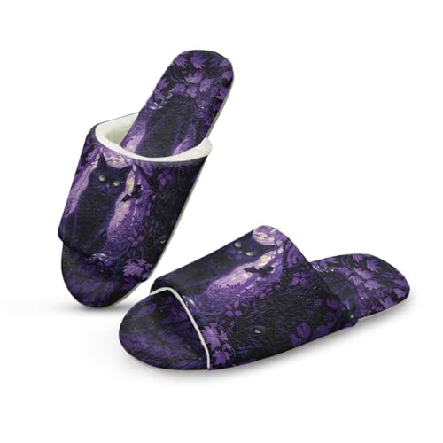 Showudesigns Slippers for Women Men Open Toe Indoor Outdoor Shoes Memory Foam Fuzzy House Slippers