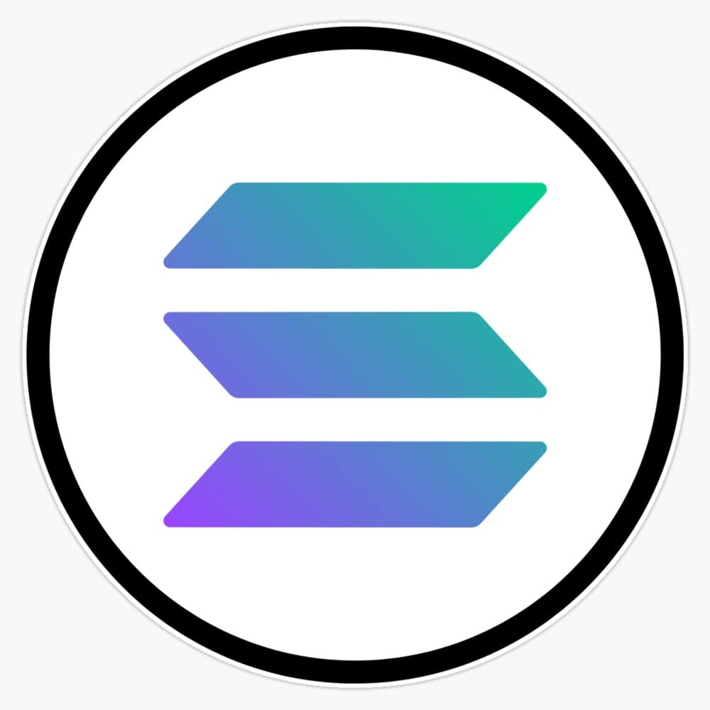 BhgytecSOLANA Sticker Vinyl Bumper Sticker Decal Waterproof 5"