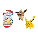 Material: PVC Lively Moments Pokemon Battle Pack Pikachu & Evoli - Eevee / Sammelfiguren / Spielfiguren Alola Erweiterung
