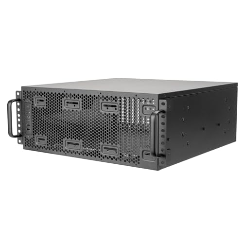 Silverstone Technology RM4A 4U rackmount Server Chassis with Enhanced 360mm radiators Compatibility SST-RM4A
